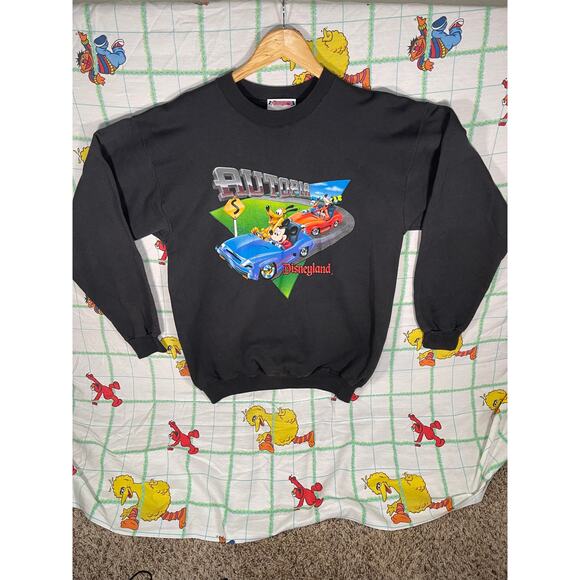 Vintage 90s Disneyland Autopia ride Sweatshirt RARE mens size small - Picture 1 of 4